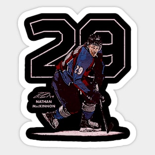 nathan mackinnon number Sticker